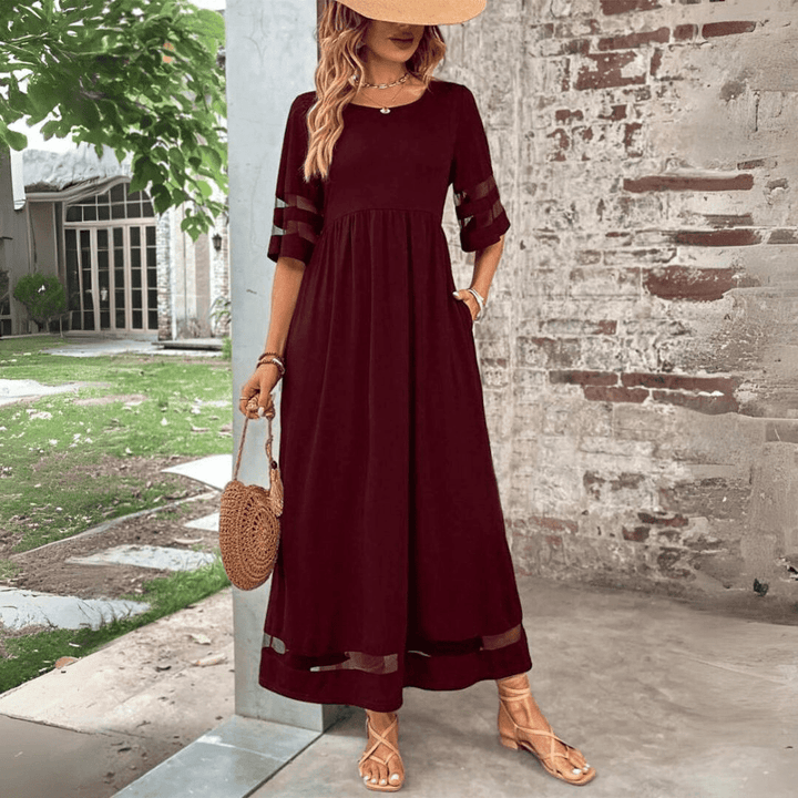Aubrey™ – Flattering Tummy-Smoothing Midi Dress