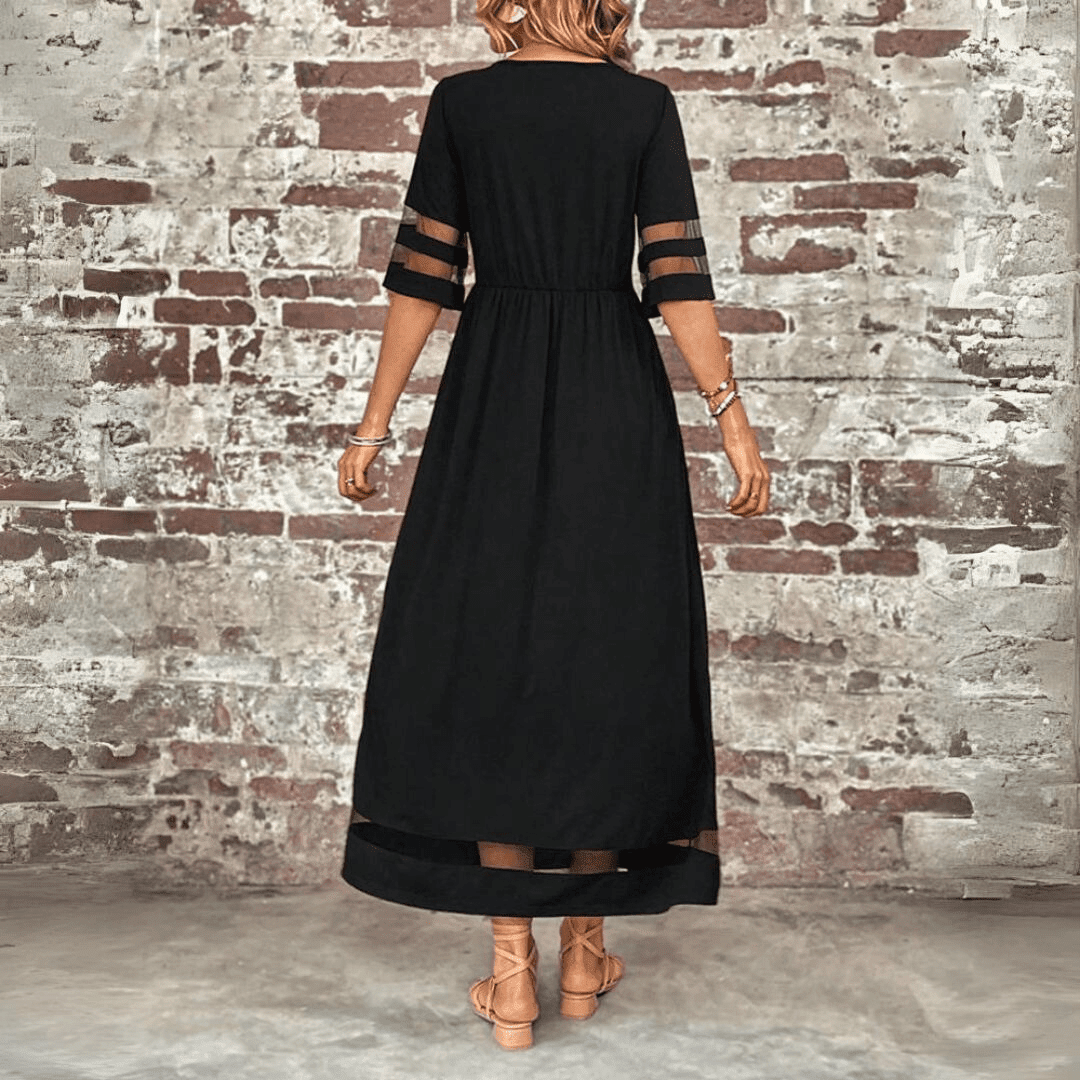 Aubrey™ – Flattering Tummy-Smoothing Midi Dress