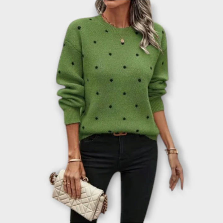 Ava | Casual Long-Sleeve Knit Sweater