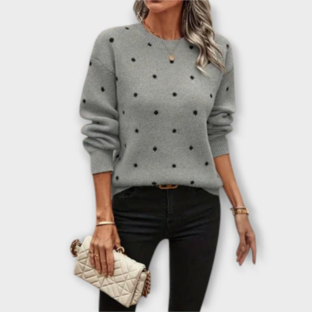 Ava | Casual Long-Sleeve Knit Sweater
