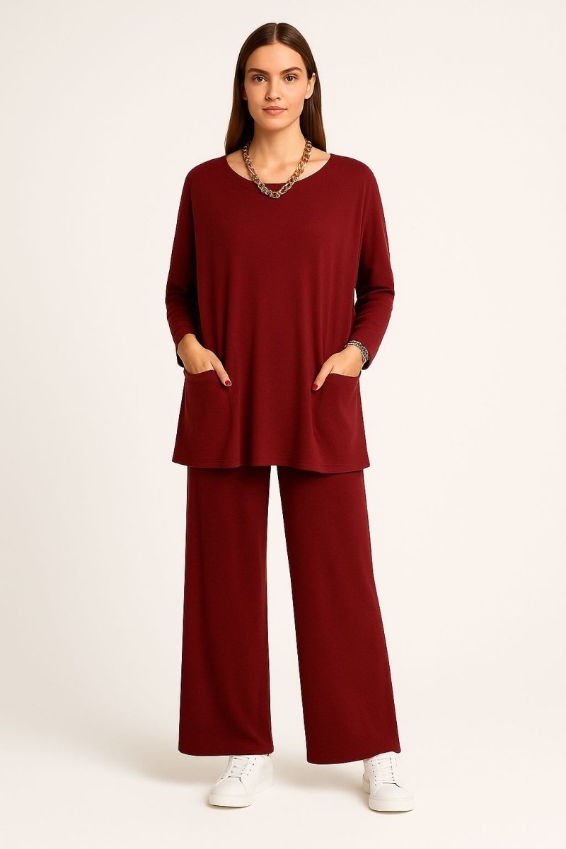 Barbara Long Top & Pants Set