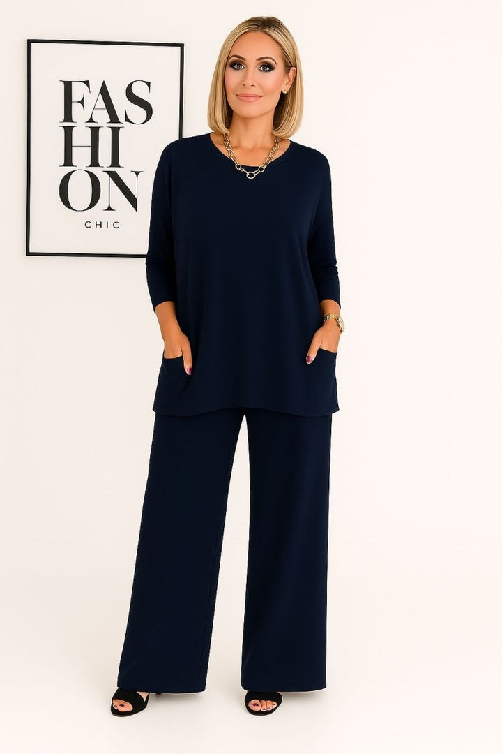 Barbara's Knit Top & Pants Set