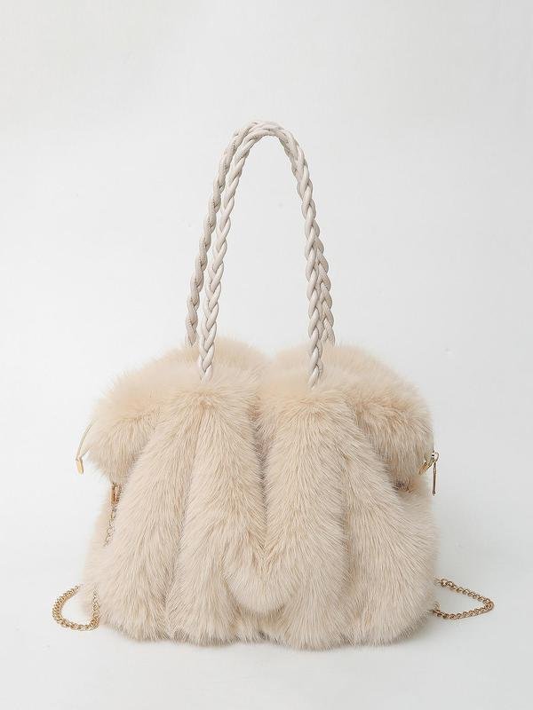 Bethany | Plush Velvet Shoulder Tote