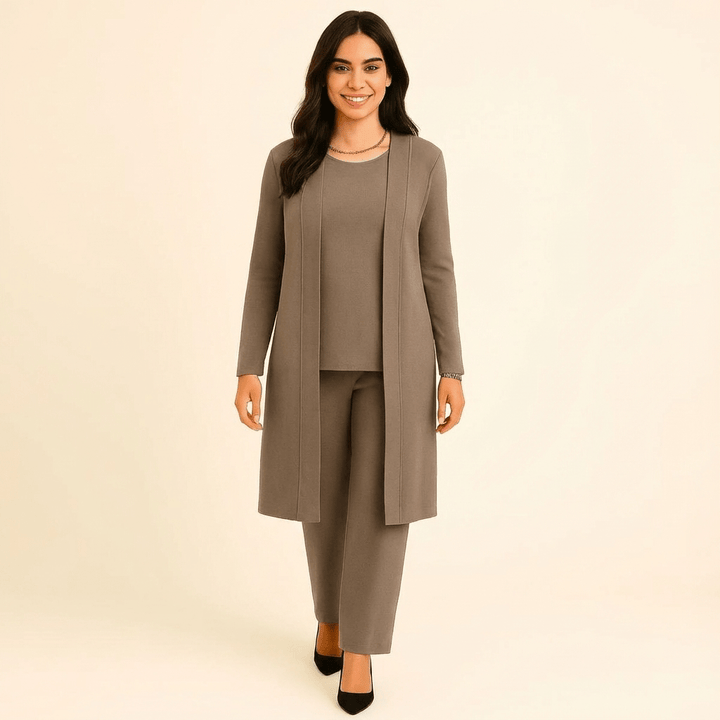 Claire Cardigan, Top & Pants Set