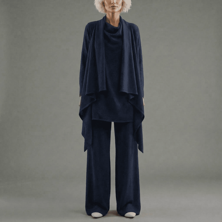 Delly Cardigan, Knit Top & Pants Set