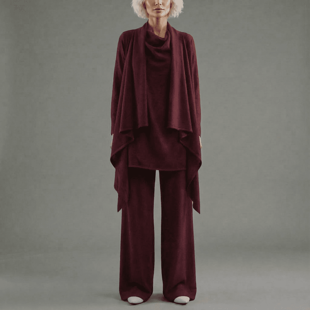 Delly Cardigan, Knit Top & Pants Set