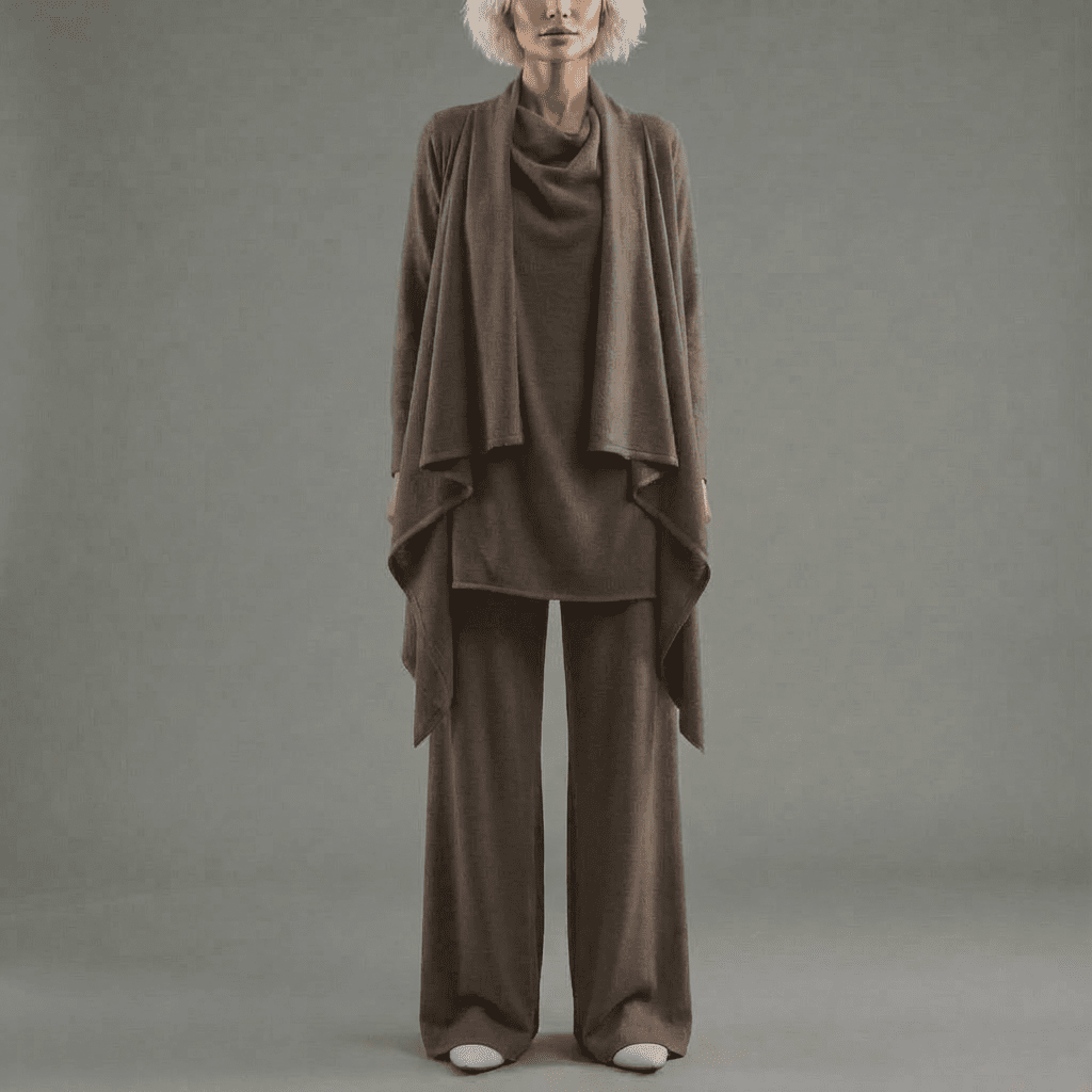 Delly Cardigan, Knit Top & Pants Set