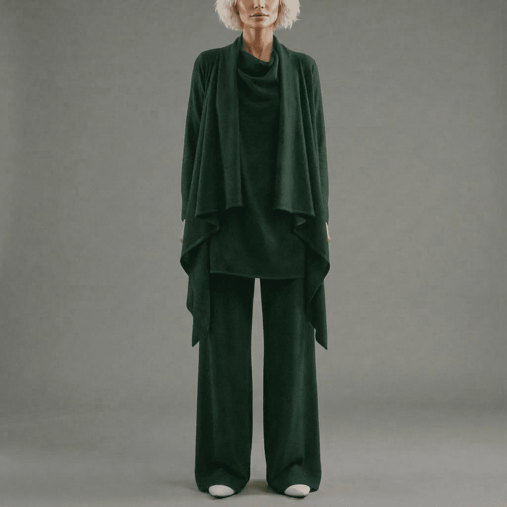 Delly Cardigan, Knit Top & Pants Set