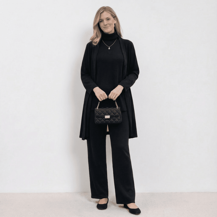 Dilly Cardigan, Knit Top & Pants Set