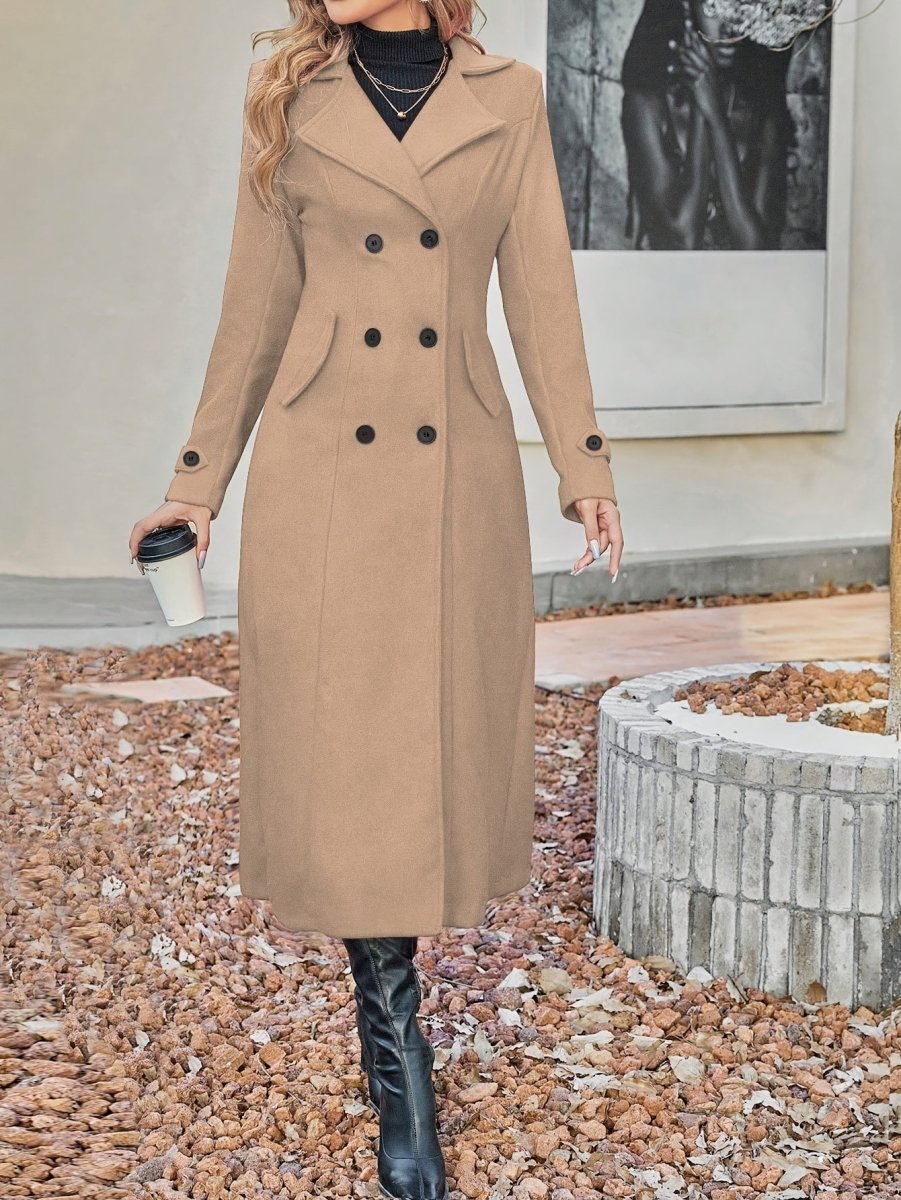 Double-Breasted Longline Coat