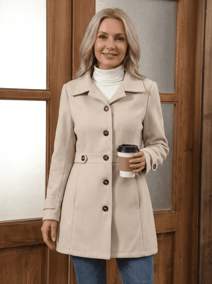 Elegant Wool-Blend Coat – Comfortable, Flattering & Timeless