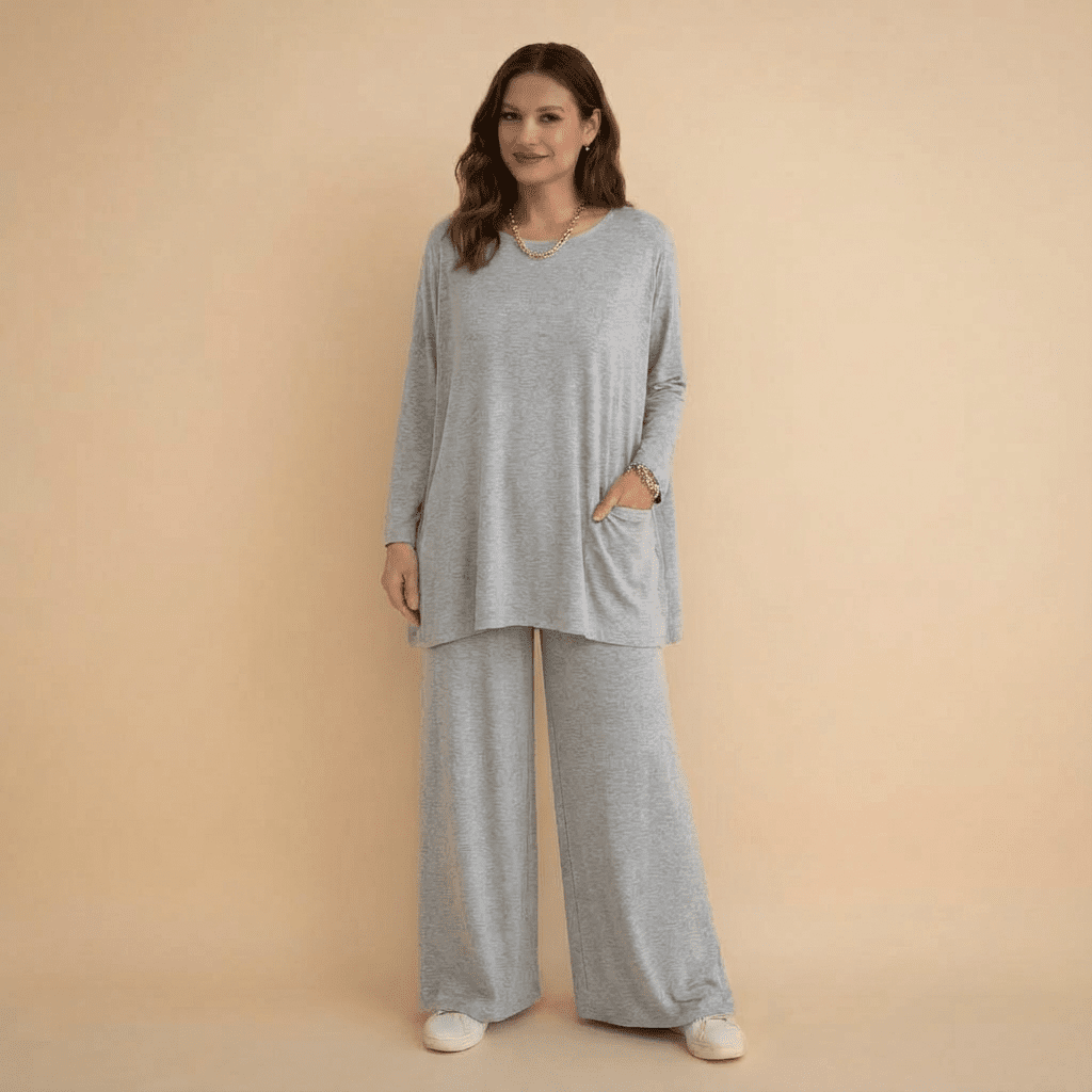 Elva Knit Top & Pants Set