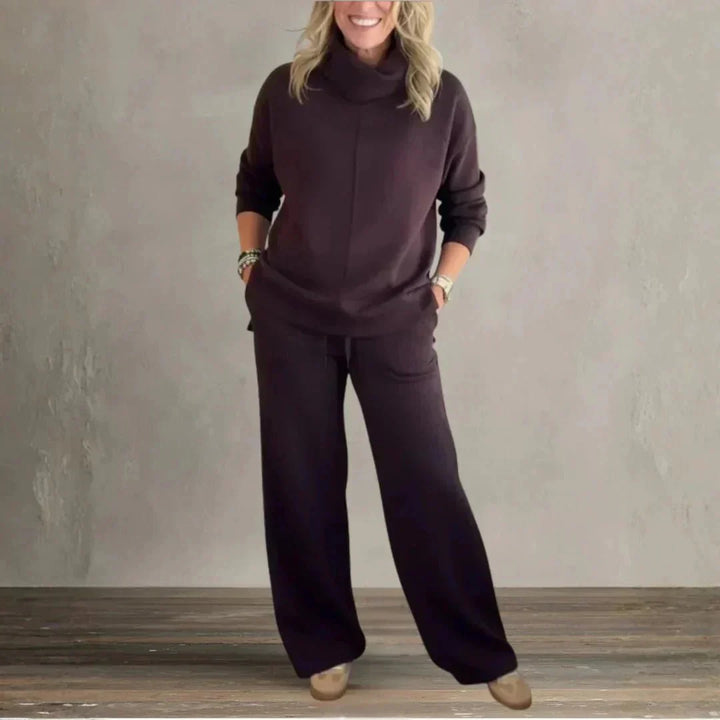 Emelia | Chic High-Collar Casual Set