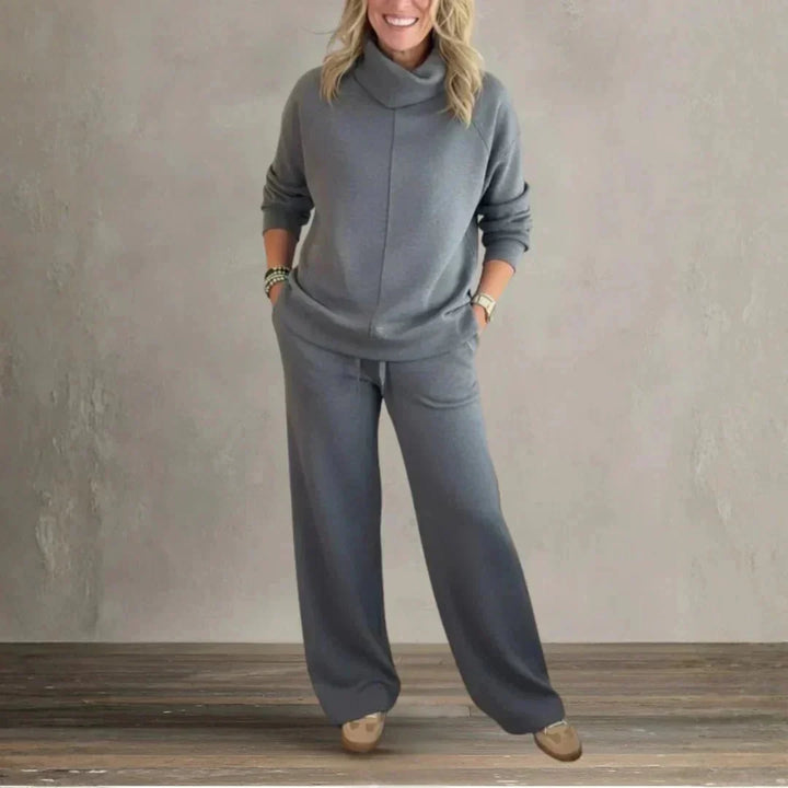 Emelia | Chic High-Collar Casual Set