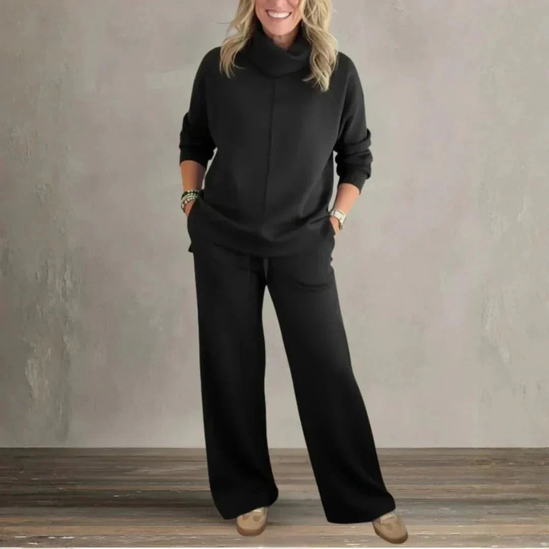 Emelia | Chic High-Collar Casual Set