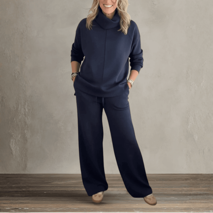 Emelia | Chic High-Collar Casual Set