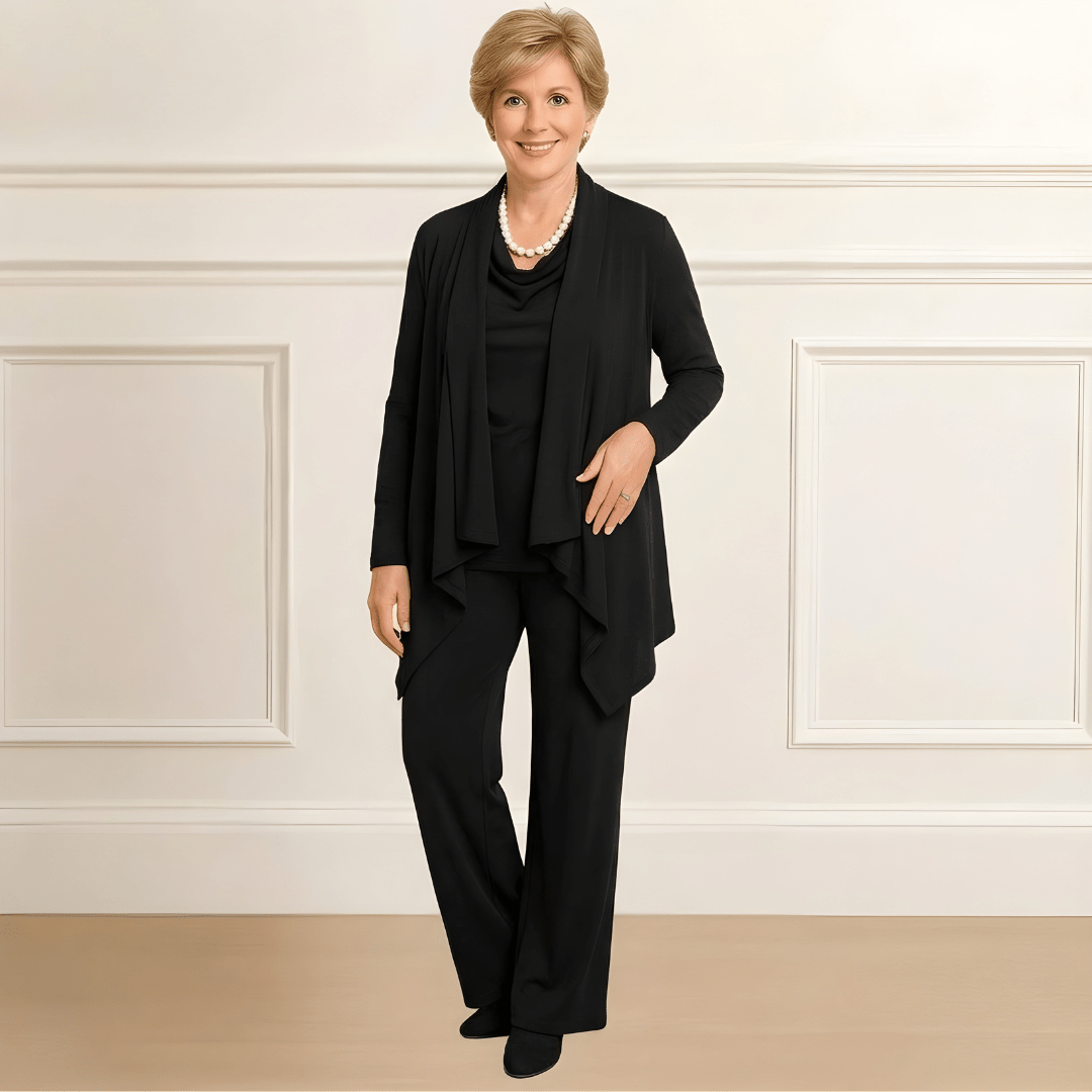 Evelyn Cardigan, Top & Pants Set