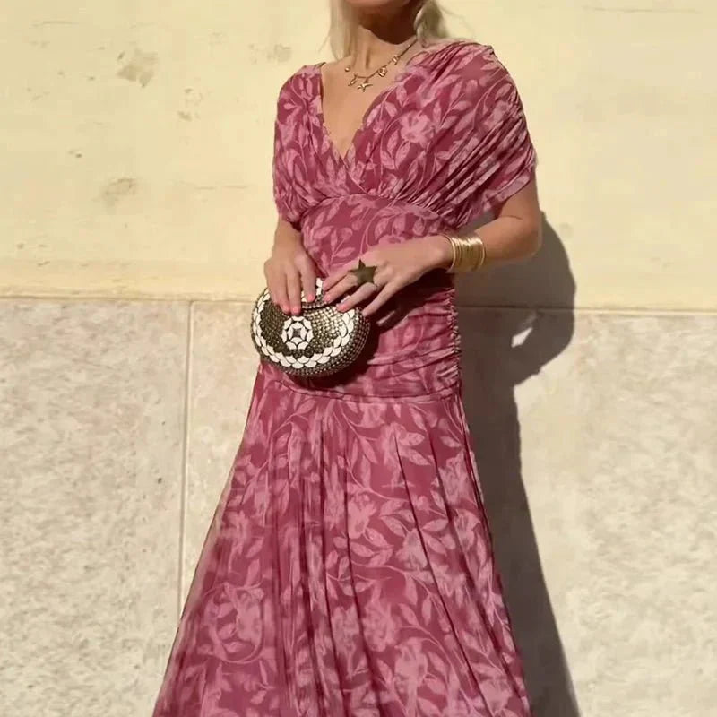 Hayden Laluna® | Elegant Dress With V-Neckline