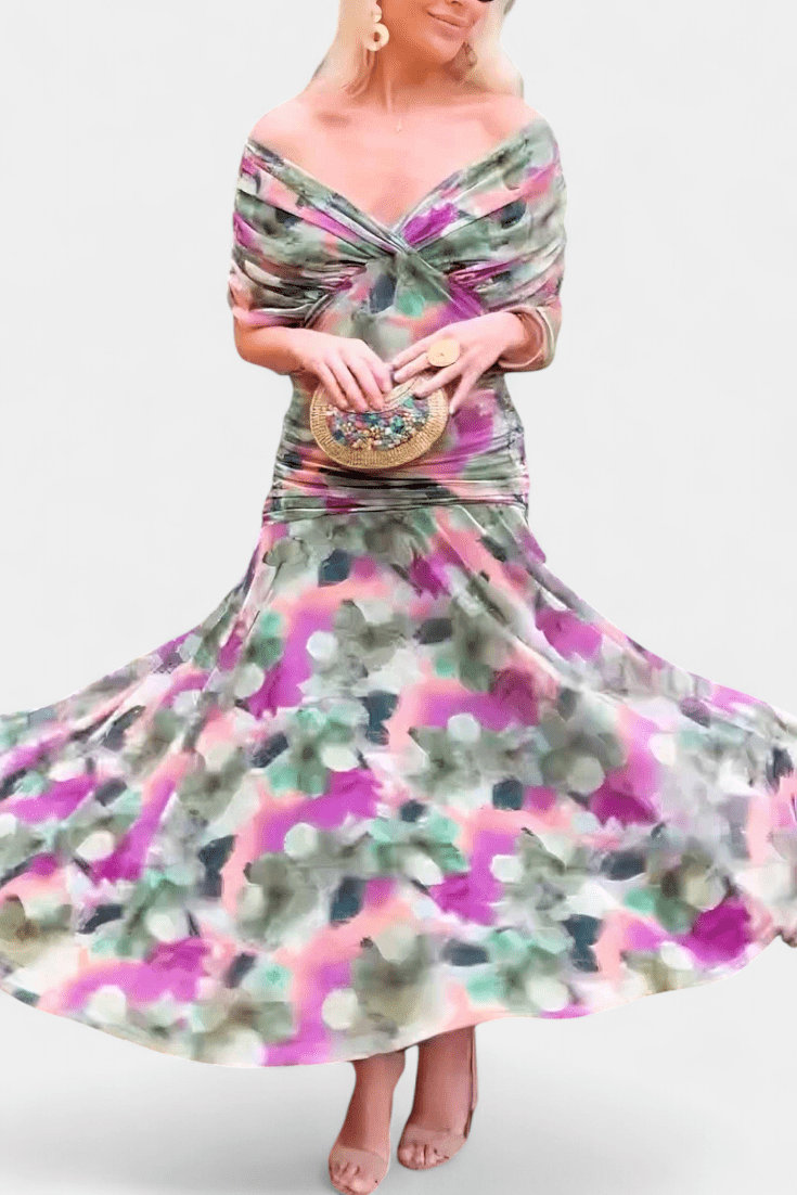 Hayden Laluna® | Elegant Dress With V-Neckline