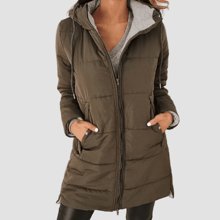 Hooded Puffer Down Jacket Cozy Warmth with Modern Elegance