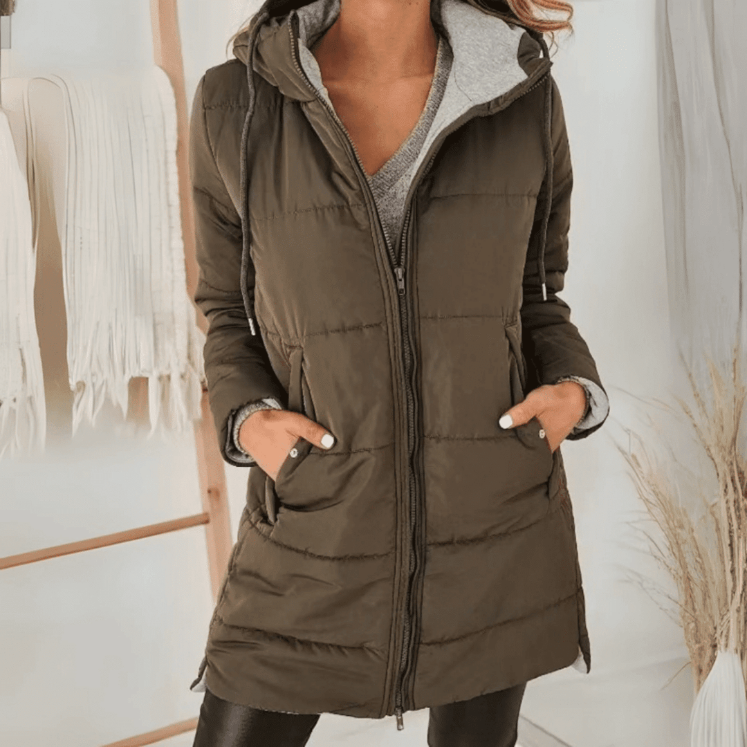 Hooded Puffer Down Jacket Cozy Warmth with Modern Elegance