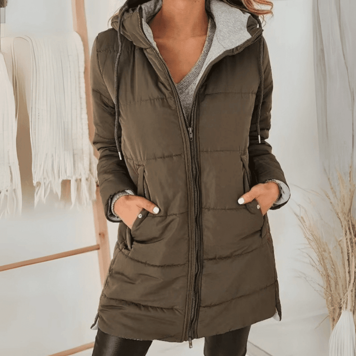 Hooded Puffer Down Jacket Cozy Warmth with Modern Elegance