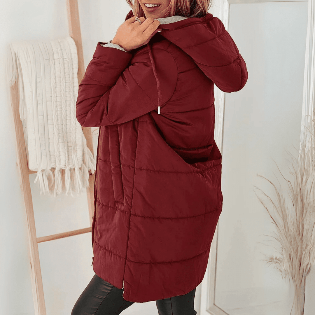 Hooded Puffer Down Jacket Cozy Warmth with Modern Elegance