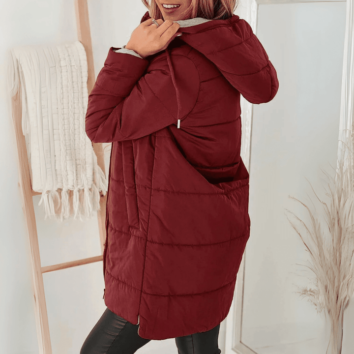 Hooded Puffer Down Jacket Cozy Warmth with Modern Elegance