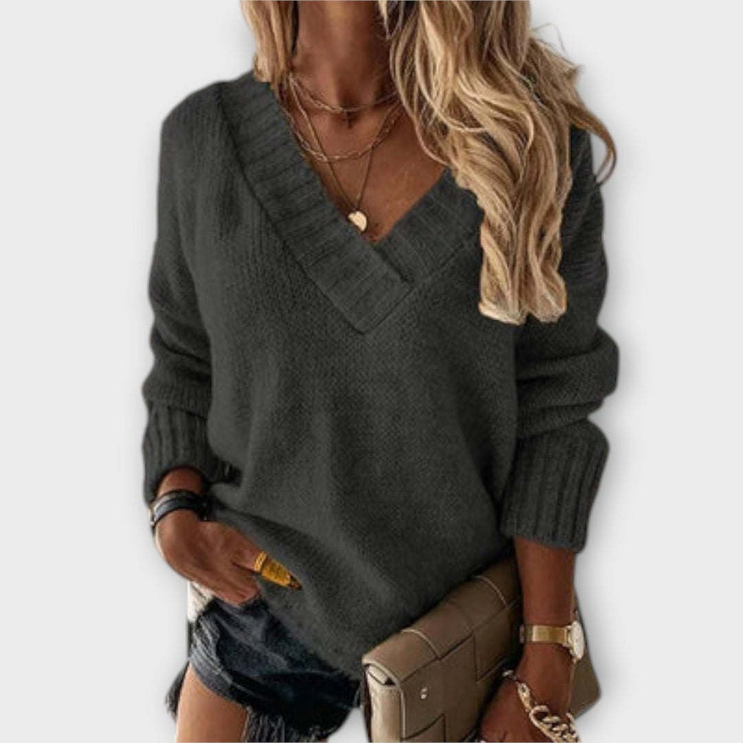 Jane | Cozy V-Neck Sweater
