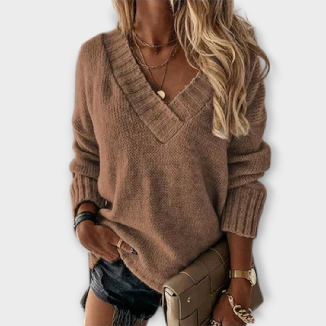 Jane | Cozy V-Neck Sweater