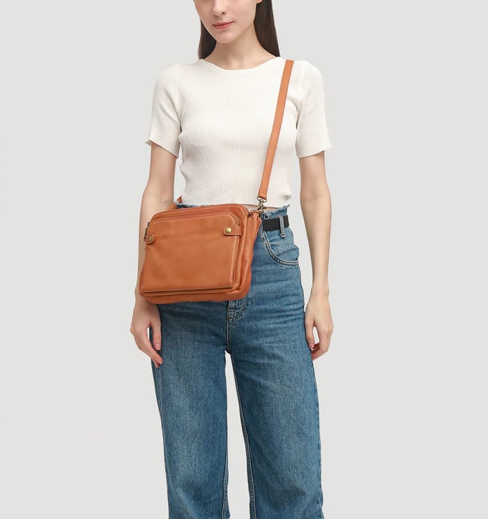 Jovie - Sleek Three-Layer Crossbody Bag