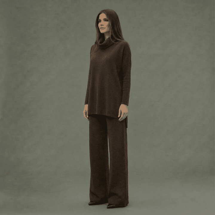 Kim Knit Top & Wide-Leg Pants Set