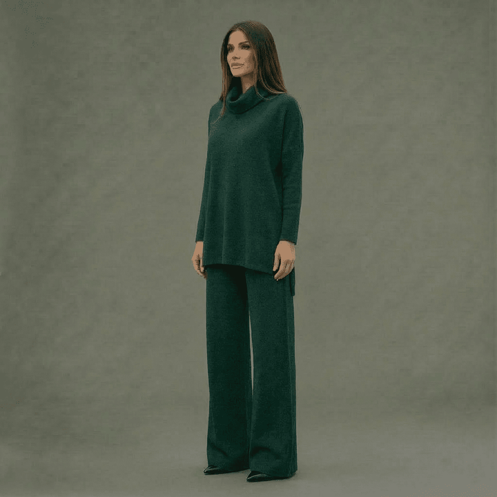 Kim Knit Top & Wide-Leg Pants Set