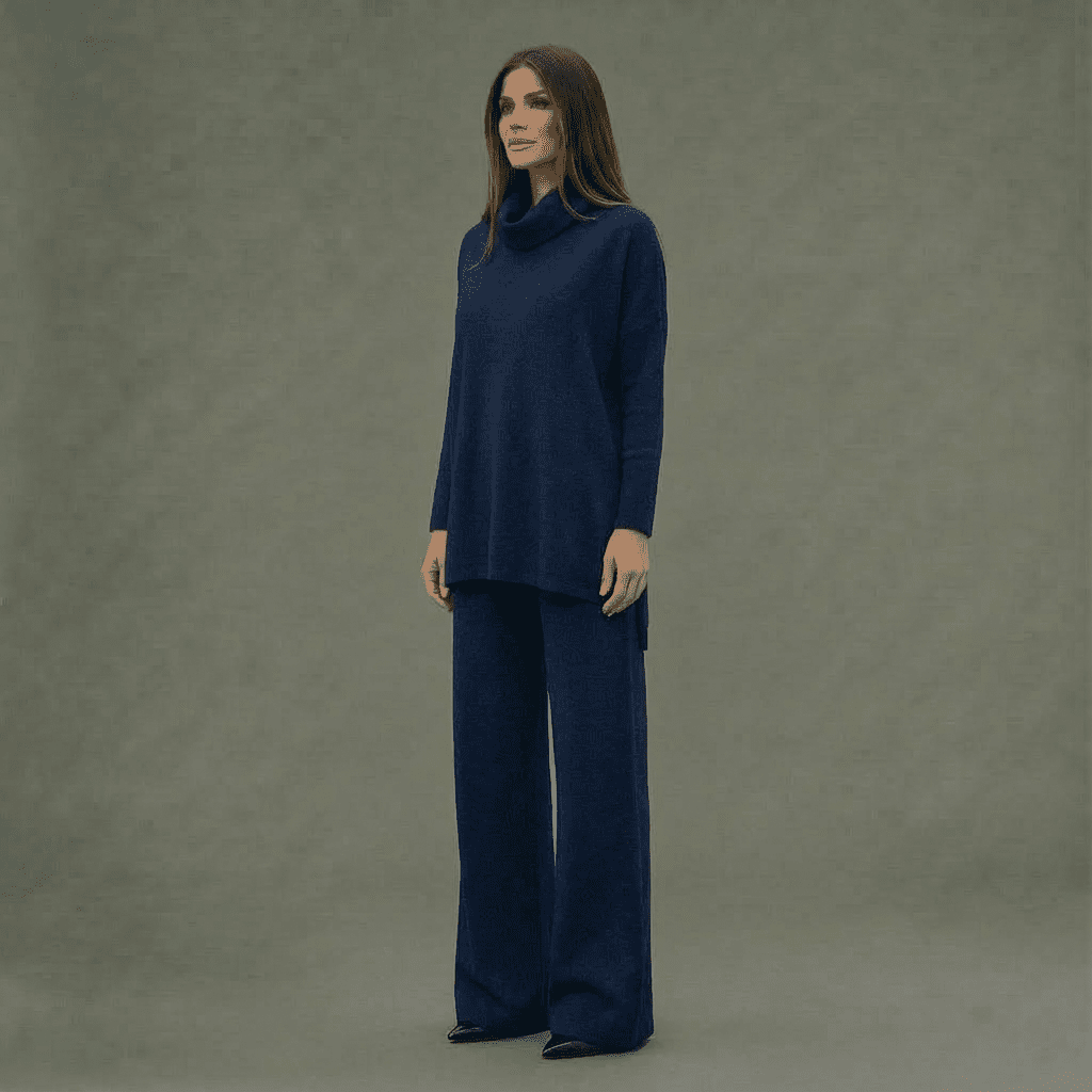 Kim Knit Top & Wide-Leg Pants Set