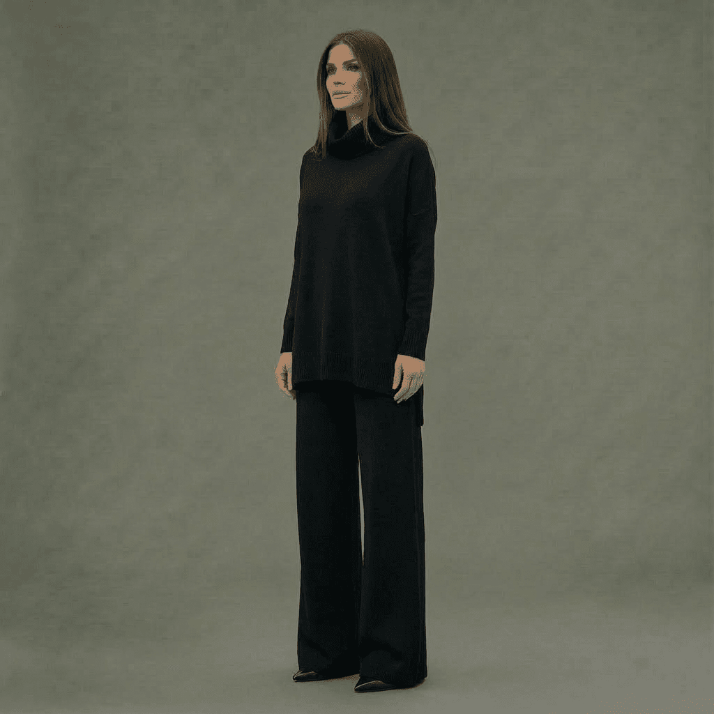 Kim Knit Top & Wide-Leg Pants Set