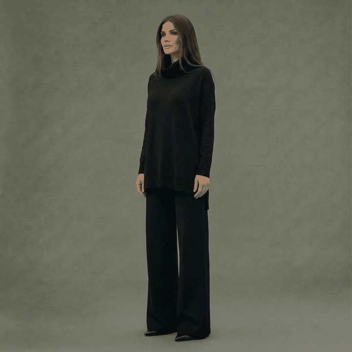 Kim Knit Top & Wide-Leg Pants Set