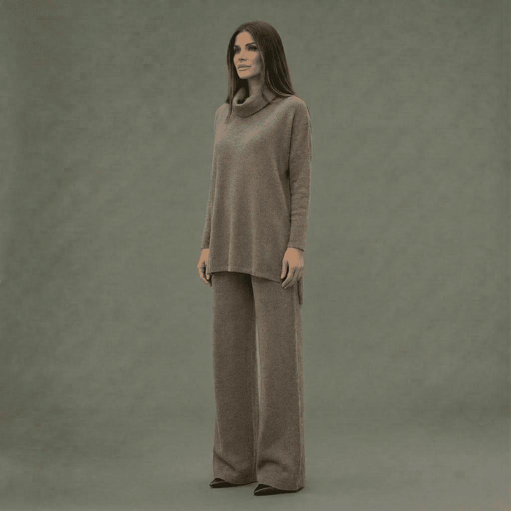 Kim Knit Top & Wide-Leg Pants Set
