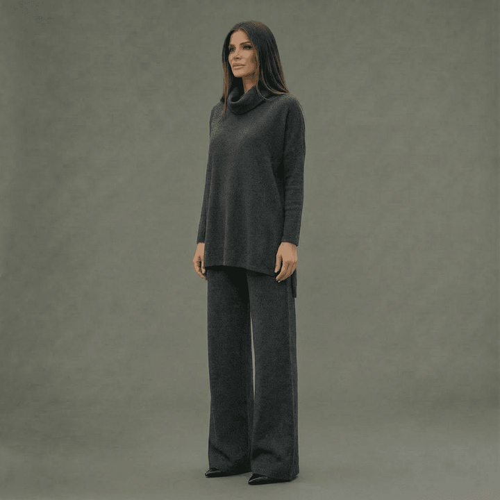 Kim Knit Top & Wide-Leg Pants Set