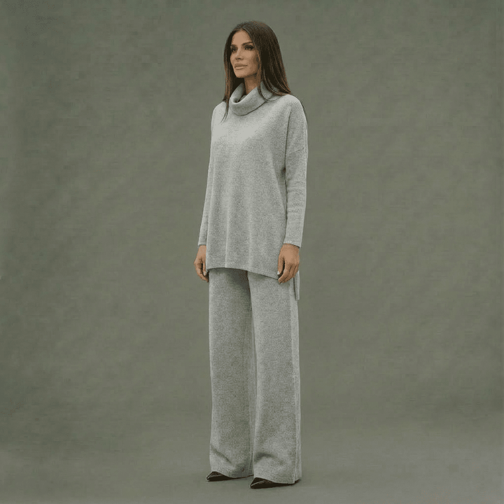 Kim Knit Top & Wide-Leg Pants Set