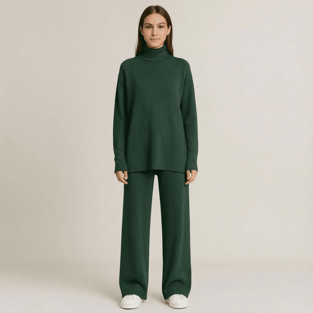 Lov Knit Turtleneck Top & Pants Set