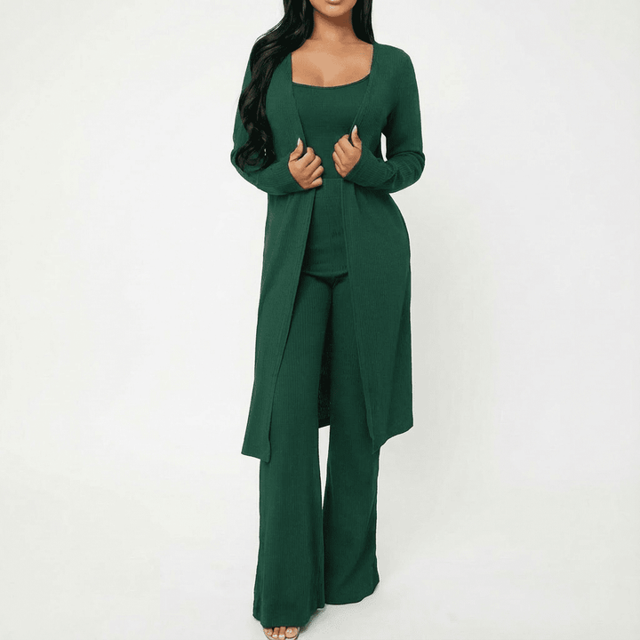 Margaret Cardigan, Knit Top & Pants Set