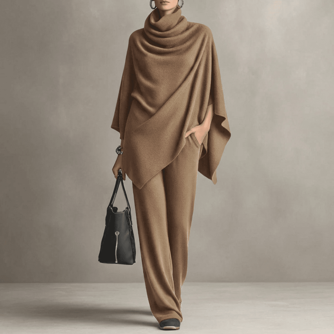 Margaret | Elegant Drape Two-Piece Set