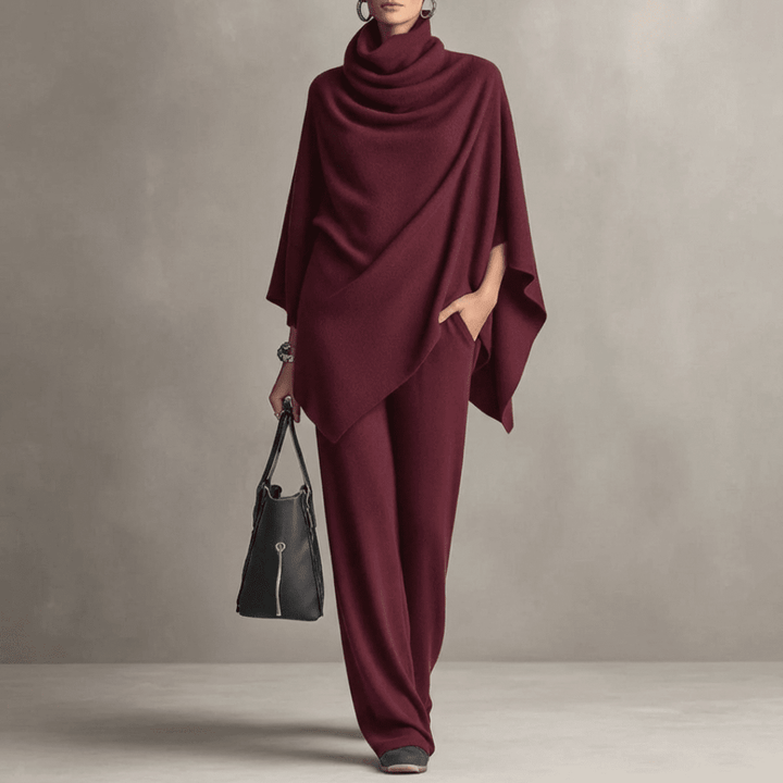 Margaret | Elegant Drape Two-Piece Set