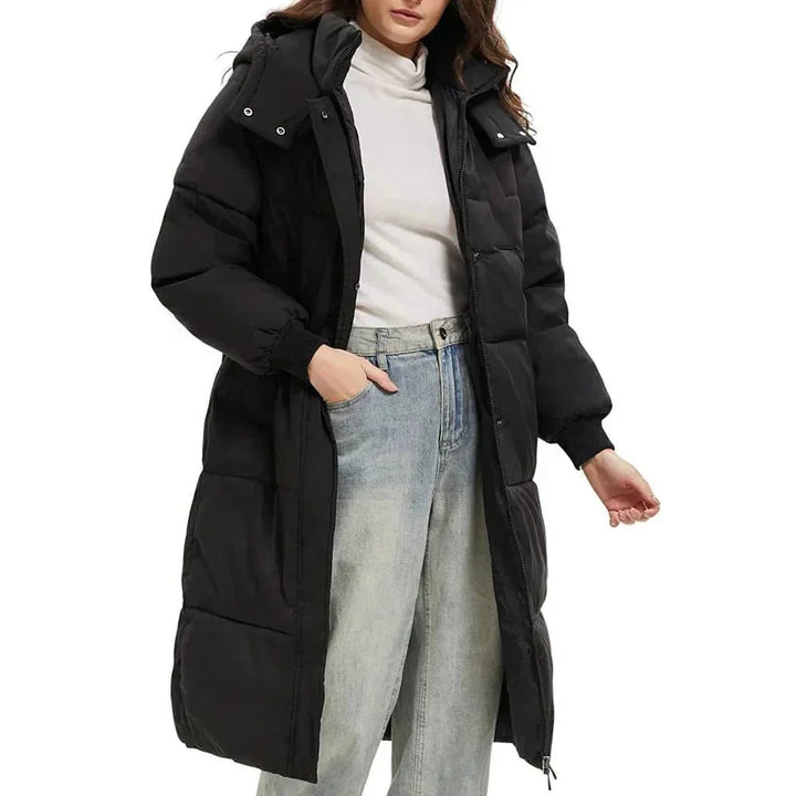 Maribel | Warm Hooded Long Coat
