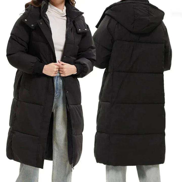 Maribel | Warm Hooded Long Coat