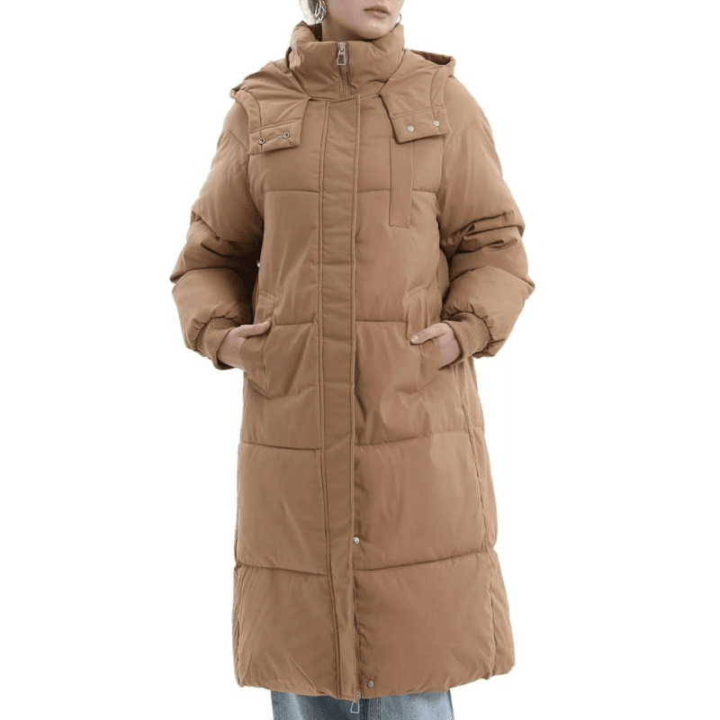 Maribel | Warm Hooded Long Coat