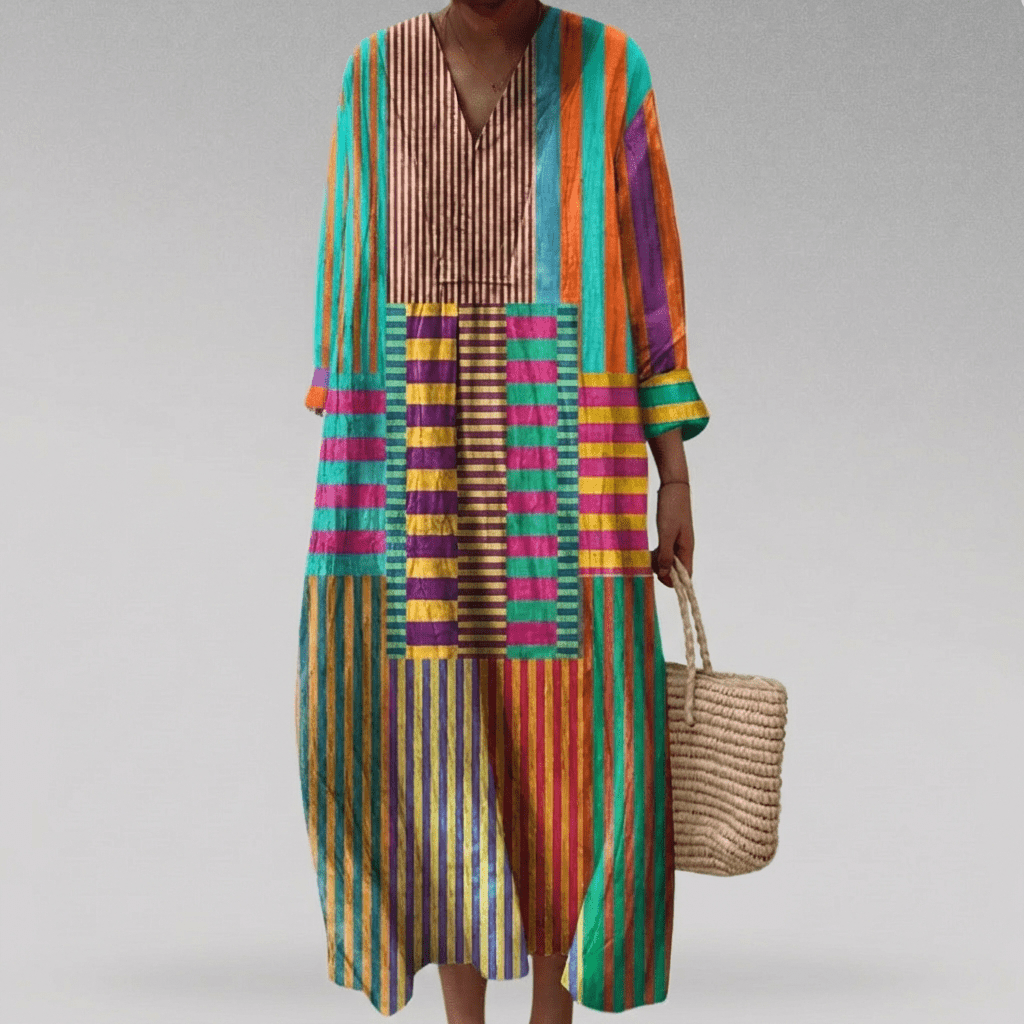 Naomi | Colorblock Breeze Maxi Dress