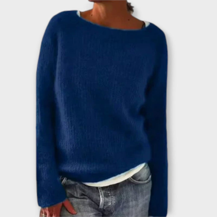 Regine | Solid Color Knit Sweater
