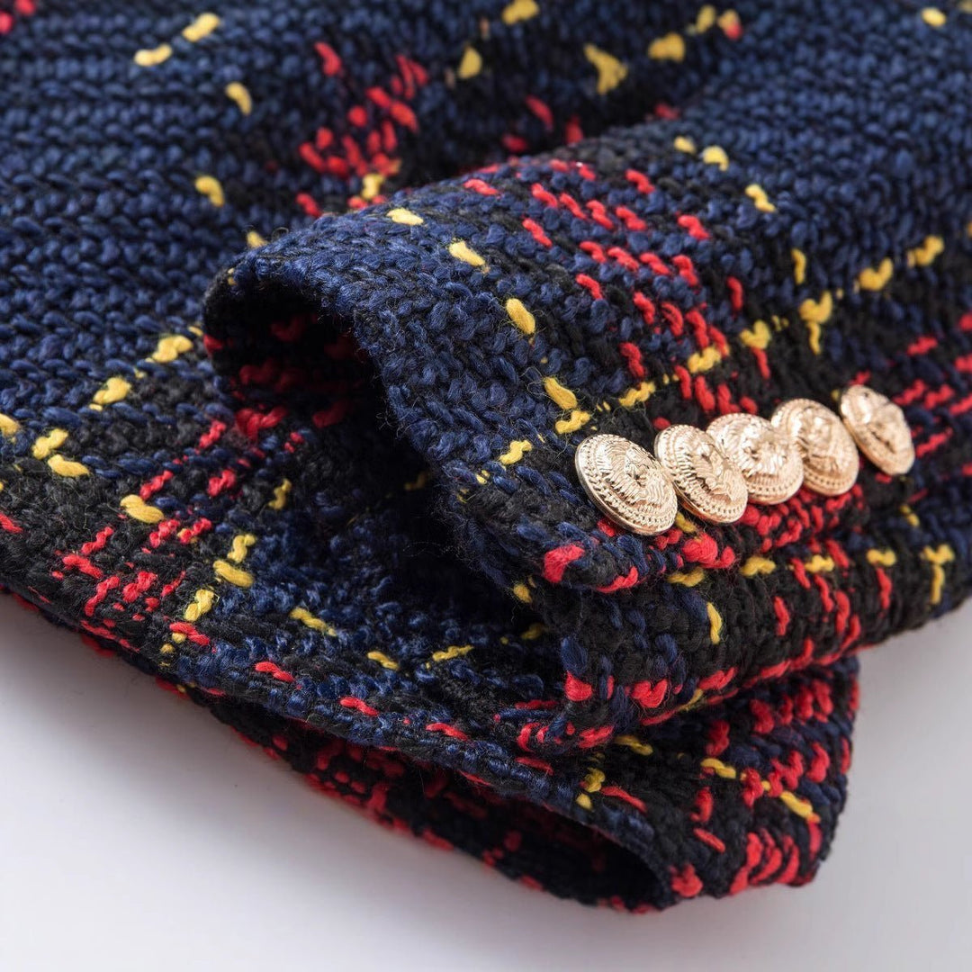 Retro Chic Tweed Blazer | Timeless Elegance with Modern Confidence