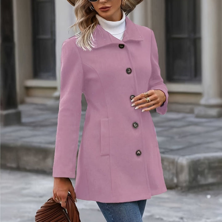 Samanta | Mid-Length Stand Collar Coat